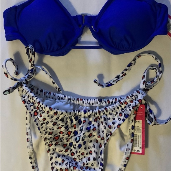 xhilaration Brand! 2pc Swimsuit Sz M-4/6 New! Ready for Christmas Vaca! - Picture 1 of 7